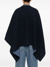 Emporio Armani Wool Cape in Blue