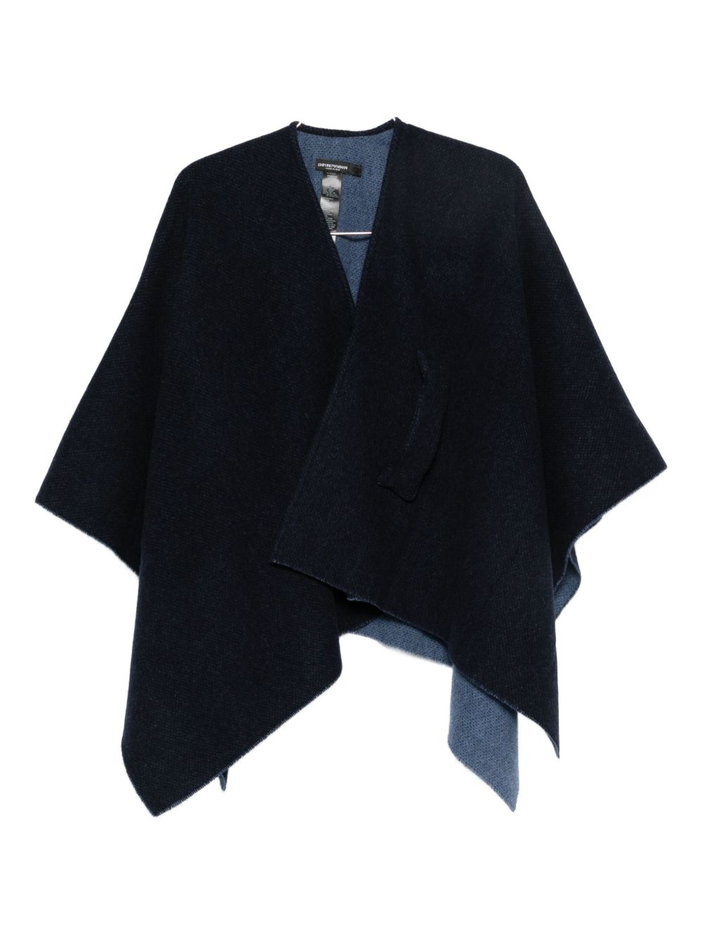 Emporio Armani Wool Cape in Blue