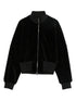 Emporio Armani Black Wool Bomber Jacket Black