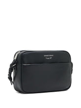 Emporio Armani Quilted Bovine Leather Clutch Bag Black