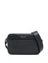 Emporio Armani Quilted Bovine Leather Clutch Bag Black