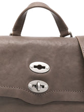 Zanellato Postina Baby Tabacco Leather Handbag Grey