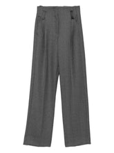 Forte Forte Herringbone Wool Trousers Grey