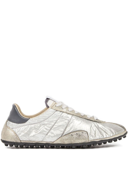 Maison Margiela Quilted Silver-Tone Sprinters Sneakers White