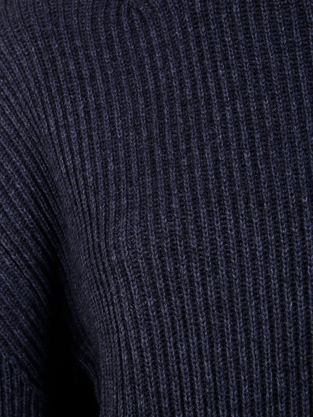 Semicouture Roll-Neck Ribbed Wool-Cashmere Sweater Grey