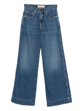 Semicouture Hayley Wide-Leg Blue Denim Jeans Blue