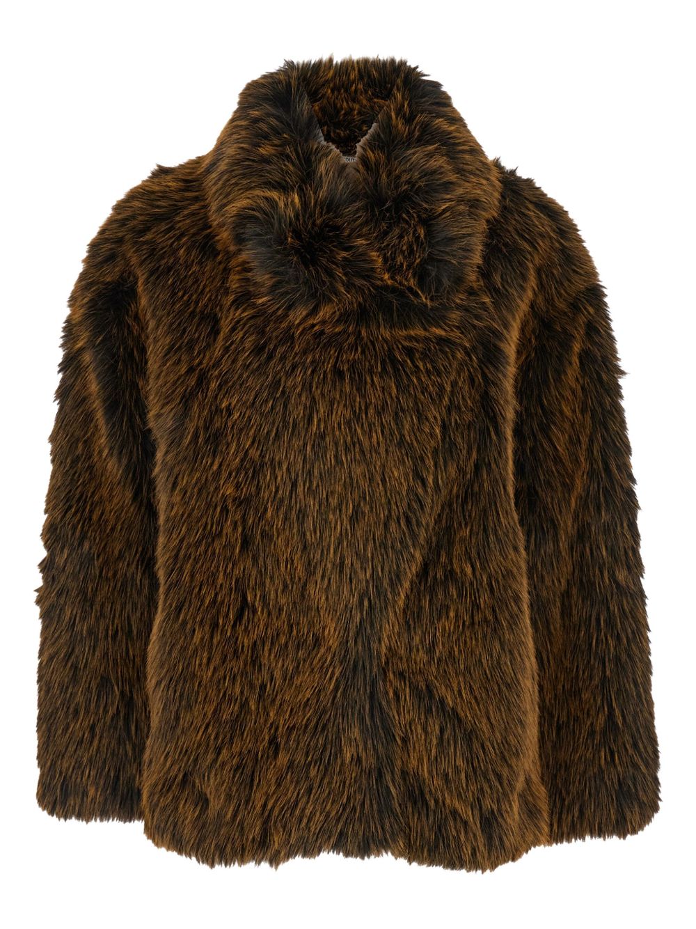 Semicouture Carol Faux-Fur Jacket Brown