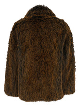 Semicouture Carol Faux-Fur Jacket Brown