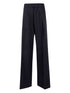 Semicouture Pleated Wool Wide-Leg Trousers Black Black