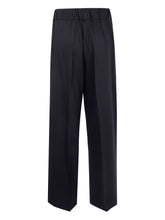 Semicouture Pleated Wool Wide-Leg Trousers Black Black