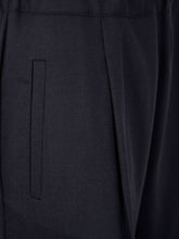 Semicouture Pleated Wool Wide-Leg Trousers Black Black