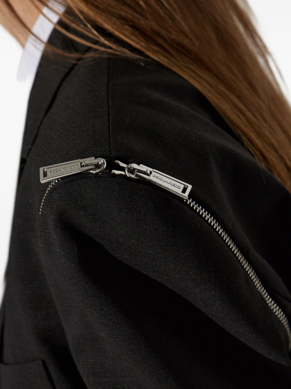 Dsquared2 Double-Breasted Wool-Blend Blazer Grey grey