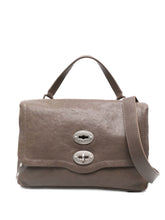 Zanellato Postina Baby Leather Top Handle Bag Grey