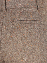 Valentino High-Rise Wool Trousers Light Brown