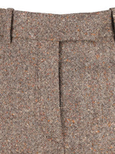 Valentino High-Rise Wool Trousers Light Brown