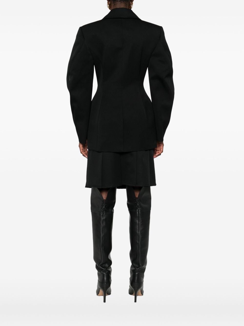Givenchy Single-Breasted Wool Jacket Black Black
