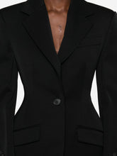 Givenchy Single-Breasted Wool Jacket Black Black