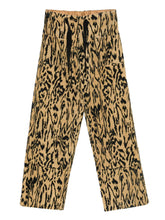 Forte Forte Animal-Print Straight-Leg Trousers Brown