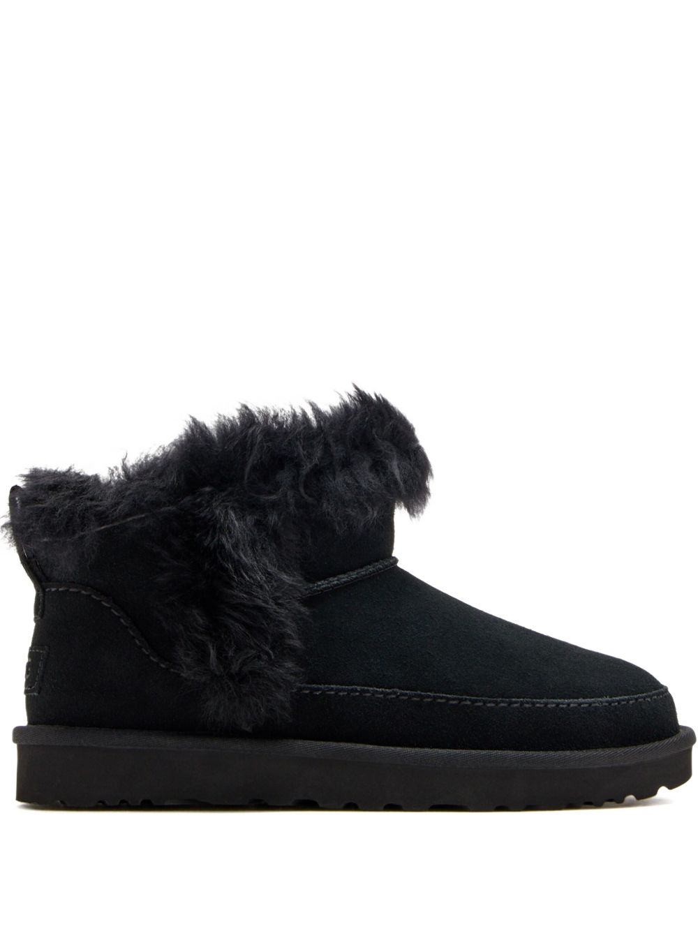 Ugg Australia Classic Ultra Mini Black Suede Chalet Boots Black