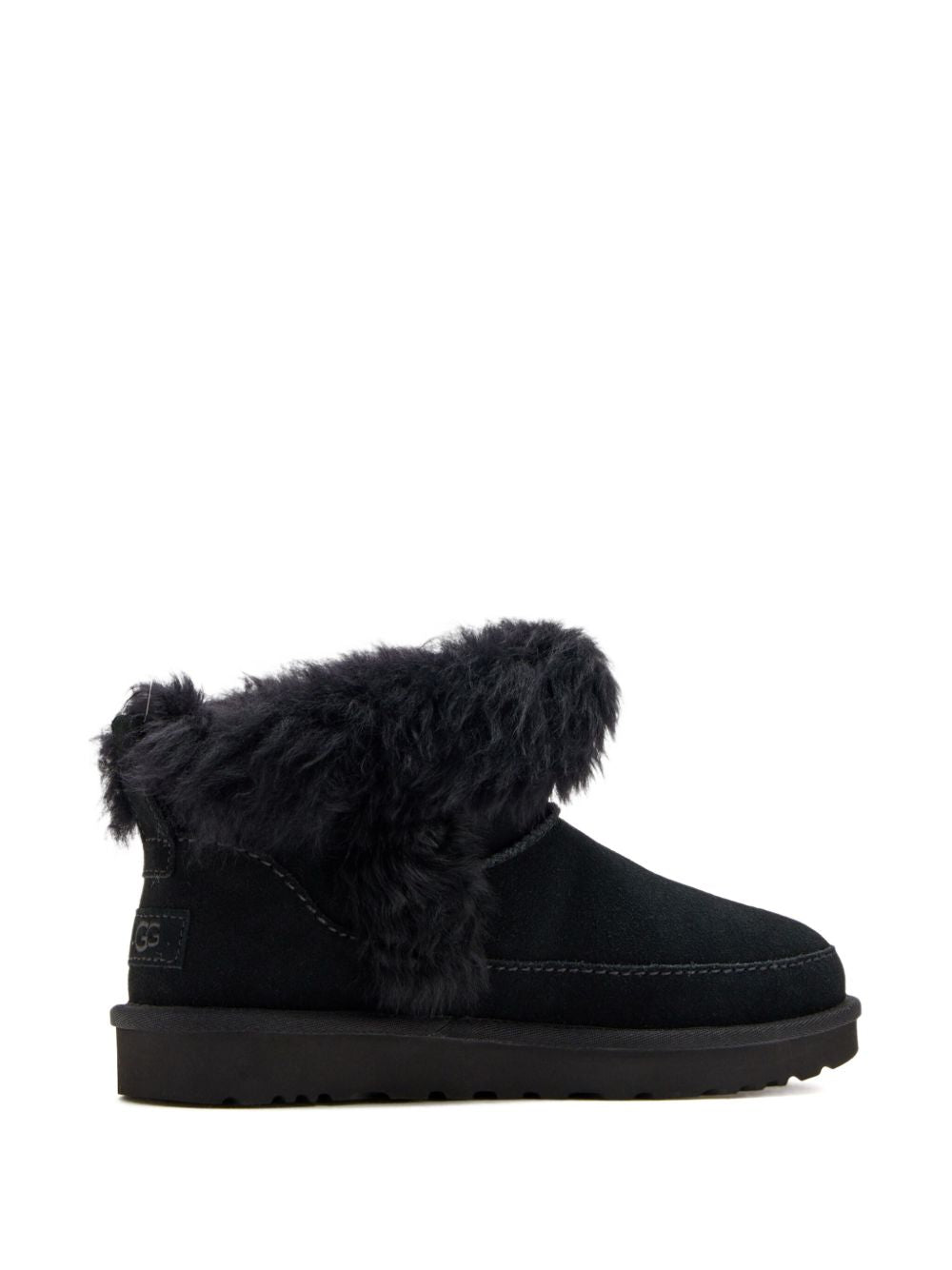 Ugg Australia Classic Ultra Mini Black Suede Chalet Boots Black