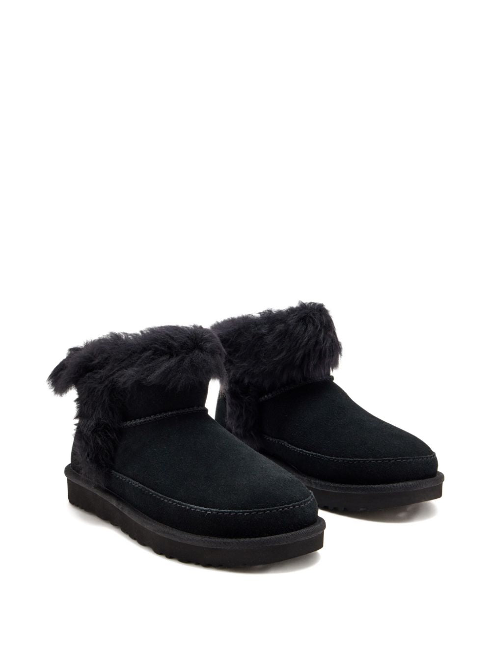 Ugg Australia Classic Ultra Mini Black Suede Chalet Boots Black