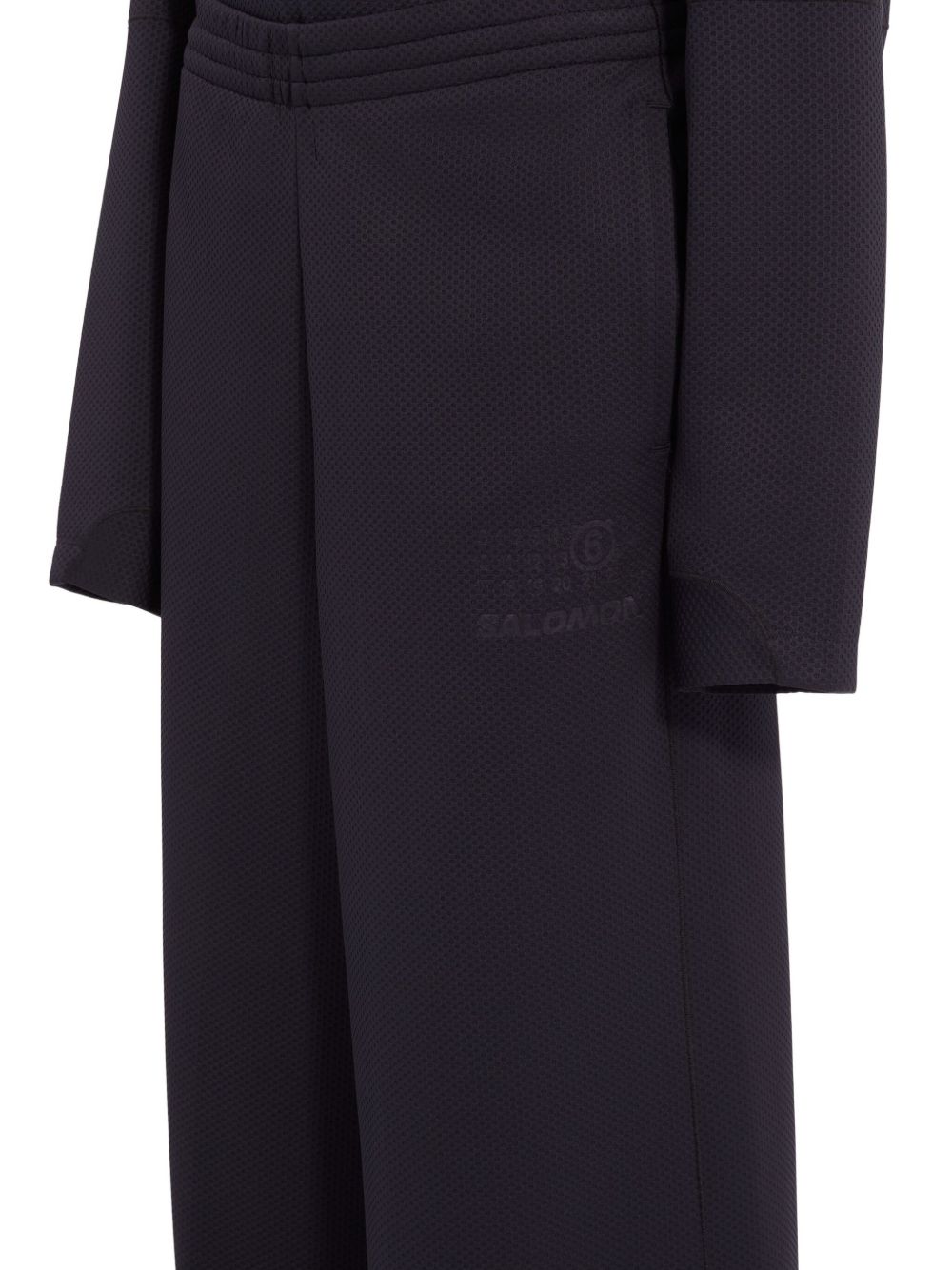 MM6 Maison Margiela Wide-Leg Drawstring Waist Trousers Black black