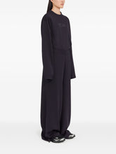 MM6 Maison Margiela Wide-Leg Drawstring Waist Trousers Black black