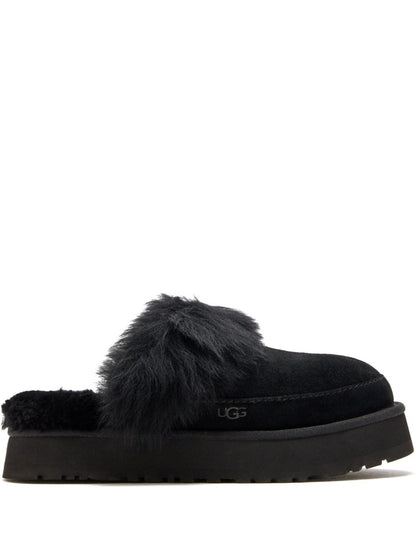 Ugg Australia Disquette Chalet Suede Platform Slippers Black Black