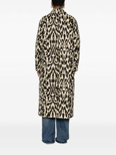 Forte Forte Double-Breasted Animal Print Wool-Blend Coat Brown