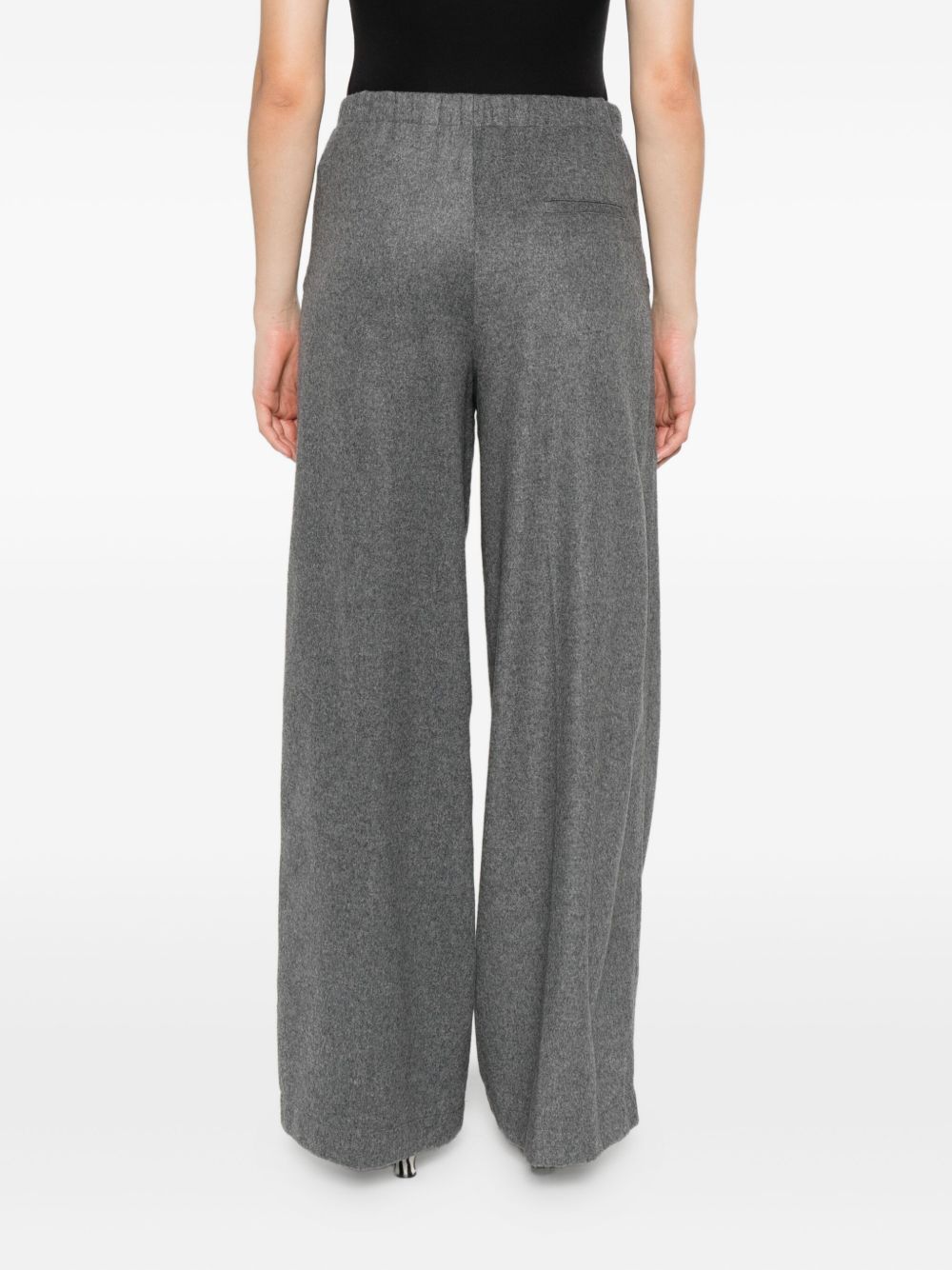 Forte Forte High-Waist Straight-Leg Trousers Grey