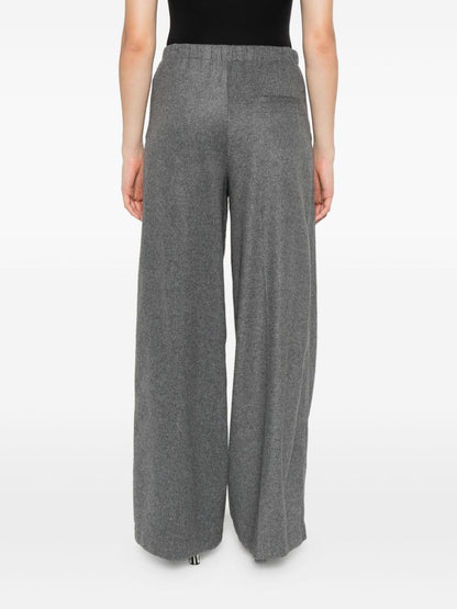 Forte Forte High-Waist Straight-Leg Trousers Grey
