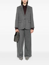 Forte Forte High-Waist Straight-Leg Trousers Grey