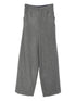 Forte Forte High-Waist Straight-Leg Trousers Grey