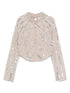 Forte Forte Ivory Sequin and Faux Pearl-Embellished Long-Sleeved Shirt Ivory