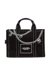Marc Jacobs Chain-Print Medium Canvas Tote Bag Black