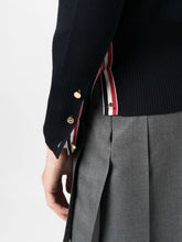 Thom Browne 4-Bar Milano Stitch Cardigan Blue