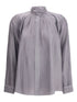 Forte Forte Grey Tailored Wool Shirt with Minimalist Detailing Grey
