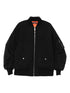 Dolce & Gabbana Matelassé Zip-Up Jacket with Ruched Sleeves Black Black