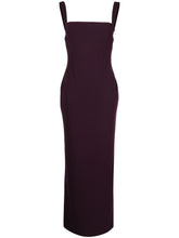 Solace London Joni Square-Neck Floor-Length Maxi Dress Purple