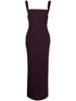 Solace London Joni Square-Neck Floor-Length Maxi Dress Purple