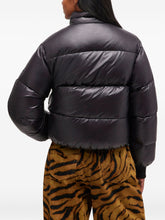 Ganni High-Neck Recycled Nylon Puffer Jacket Black Black