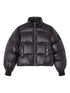 Ganni High-Neck Recycled Nylon Puffer Jacket Black Black