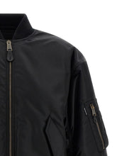 Balenciaga Padded Recycled Nylon Bomber Jacket Black Black