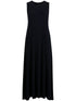 Norma Kamali Sleeveless Long Blue Dress Blue