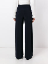 Norma Kamali Straight-Leg Jersey Trousers Blue