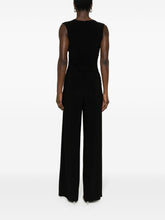 Norma Kamali Stretch V-Neck Ruched Wide-Leg Jumpsuit Black black