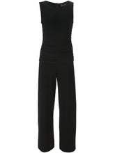Norma Kamali Sleeveless Crewneck Black Jumpsuit Black