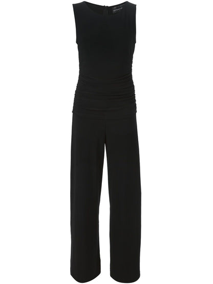 Norma Kamali Sleeveless Crewneck Black Jumpsuit Black