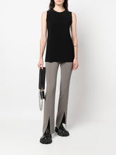 Norma Kamali Boat Neck Jersey Sleeveless Top Black