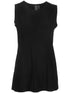 Norma Kamali Boat Neck Sleeveless Jersey Top Black